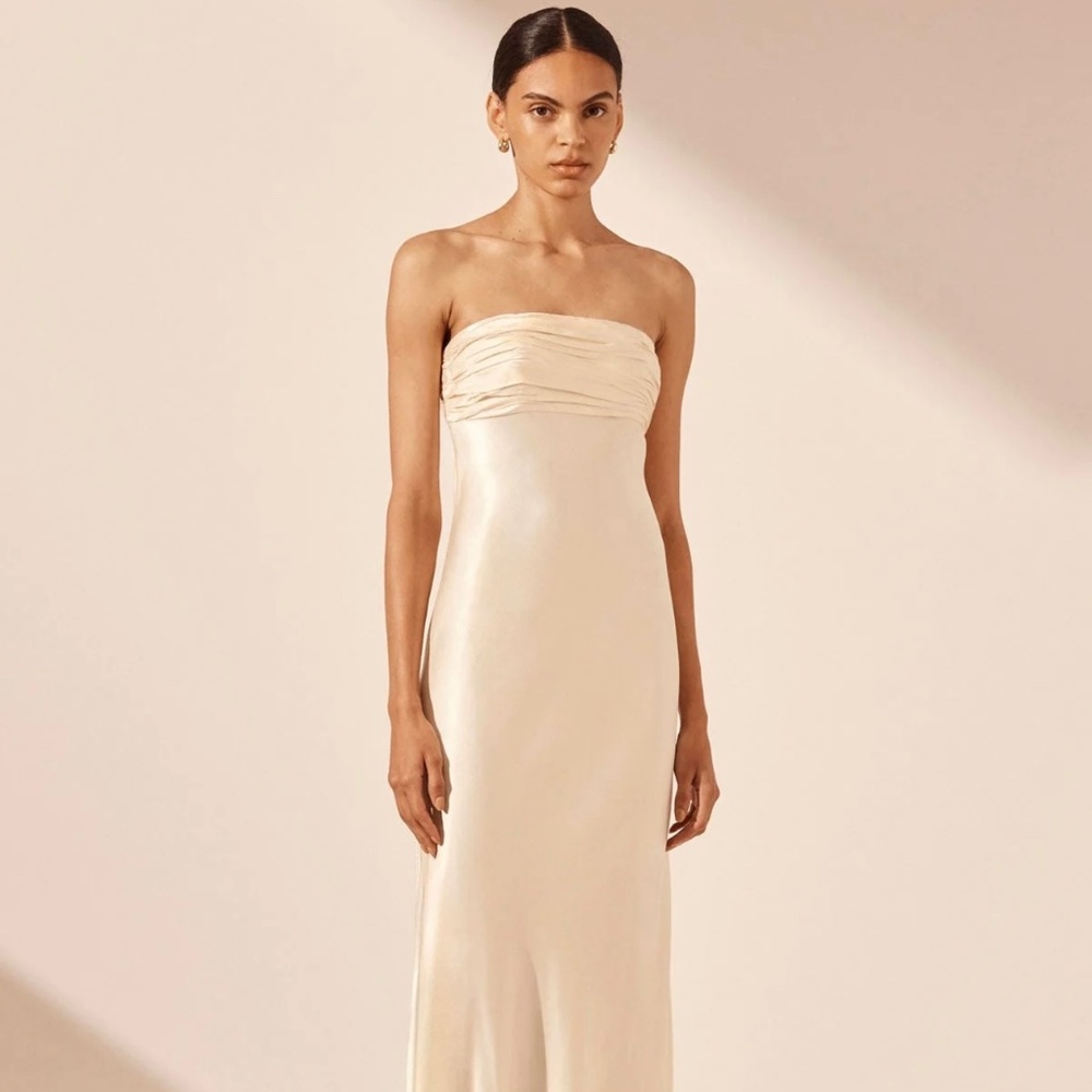 Shona Joy strapless maxi dress